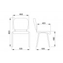 Стул ИЗО BL, ткань ТК-11 (бордовый)